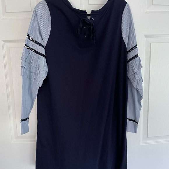 Crownn& Ivy Navy Dress Large NWT - Picture 4 of 7